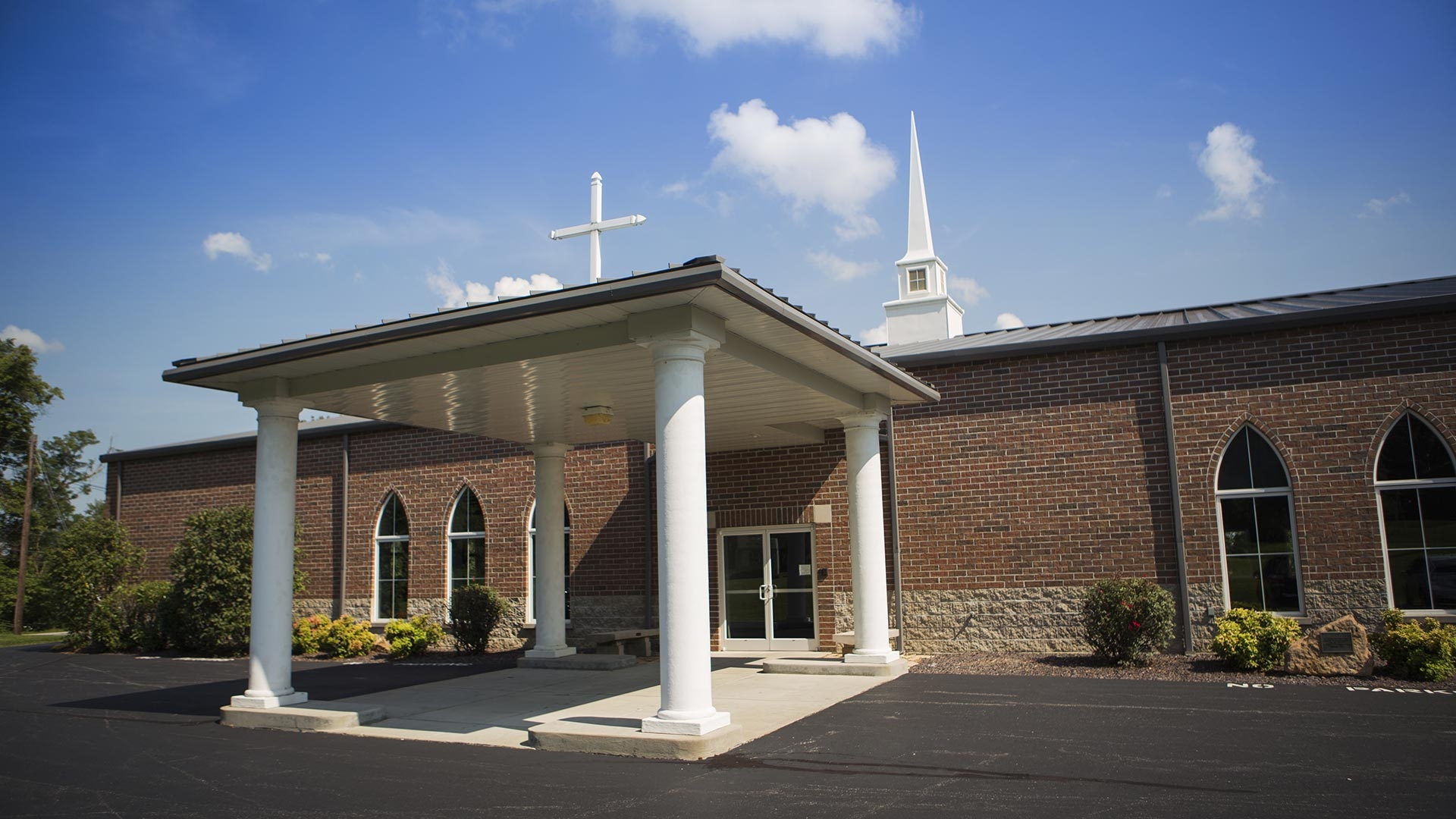 McCutchanville Community Church Entrance